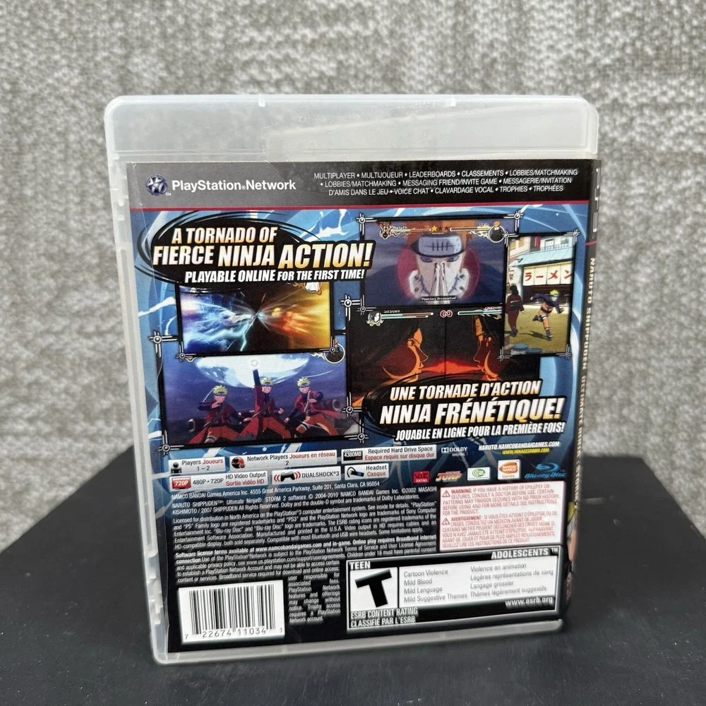 Naruto Shippuden: Ultimate Ninja Storm 2 Playstation 3 PS3 Fighting CIB Complete